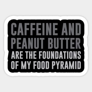 Caffeine & Peanut Butter Sticker